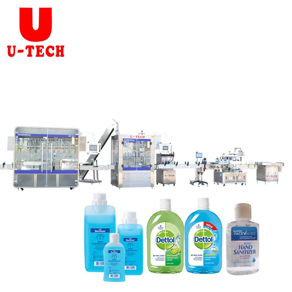 Automatic Hand Sanitizer Gel Liquid Filling Machine