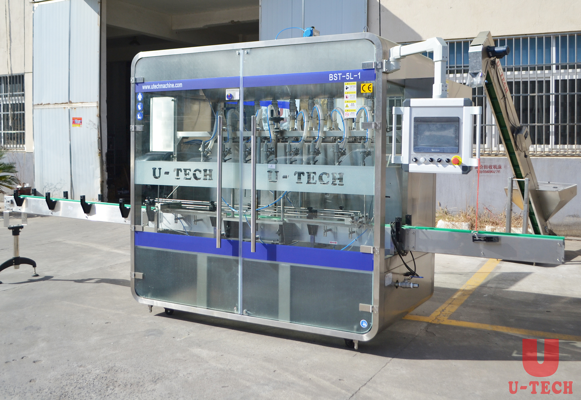 Automate Detergent Soap Filling Capping And Labeling Machine 