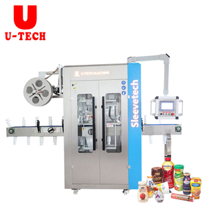 High Speed Beverage Plastic Glass Bottle Can Toys PVC Shrink Sleeve Automatic Labeling Machine