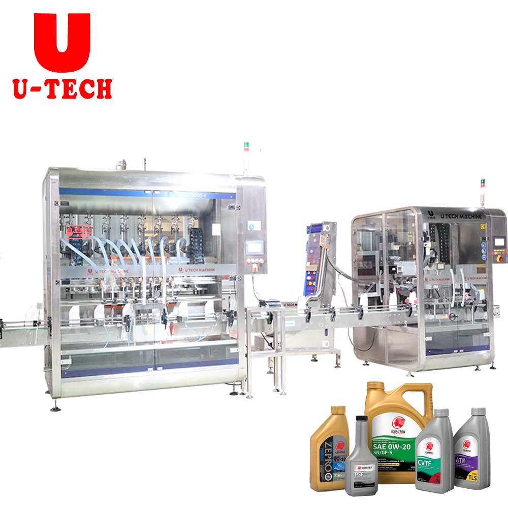 Automatic Liquid Chemical Daily Use Product Servo Shampoo Sauce Motor Lube Oil Linear Piston Filling Machine