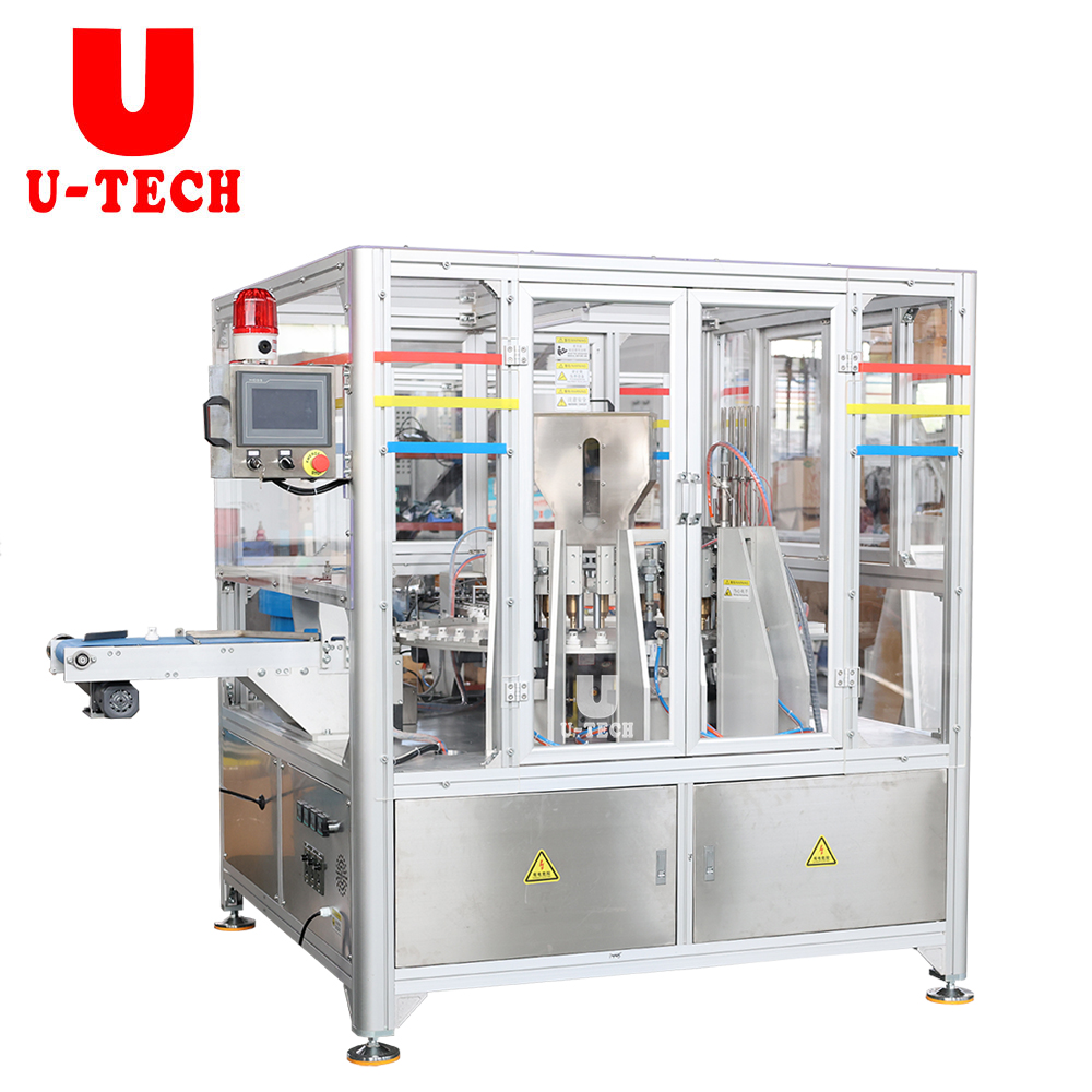 Automatic high speed silica gel desiccant tablet cap assembly machine