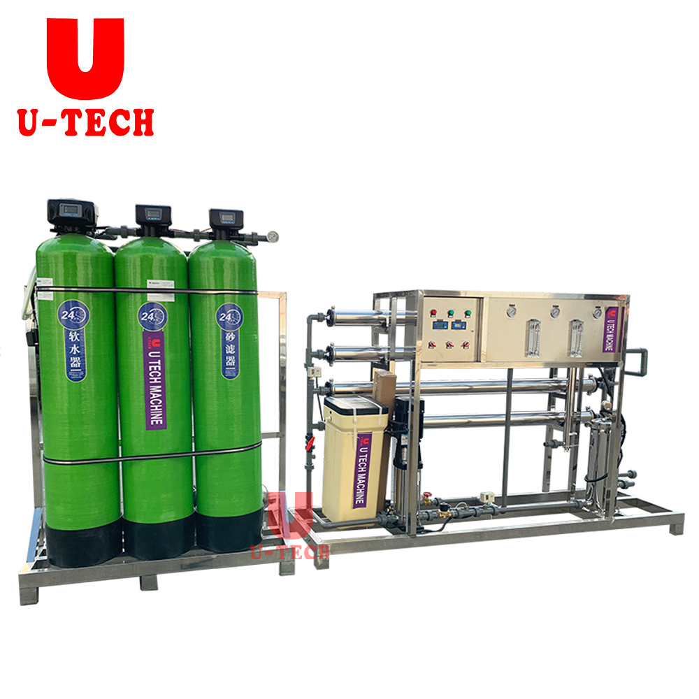 FRP Tank With RO Pure Mineral Spring Drinking Water Treatment System Plant